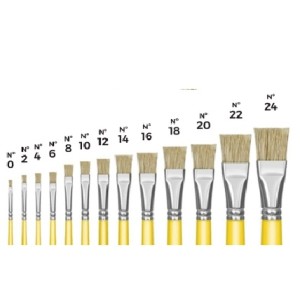 Pincel Chato Escolar N.16