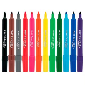 caneta hidrocor 12 cores 850-l jumbo pilot