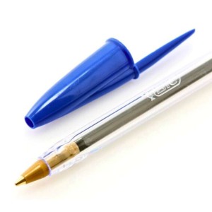 Caneta Esf. Media Cristal Bic Azul